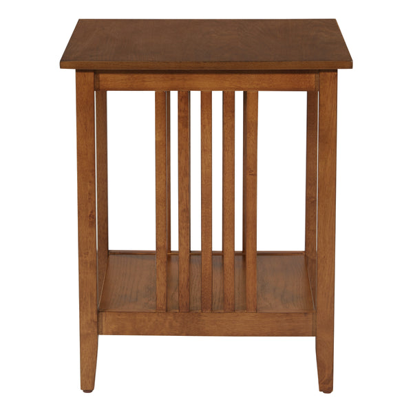 OSP Home Furnishings Sierra Side Table Ash Finish