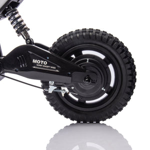 English Elm 24v Kids Electric Motocross Motorcycle 200w Hub Motor Suspension Led Bluetooth Audio Pink W1578P225049