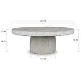 Amalfi Two Tones Mushroom Coffee Table42X42X16