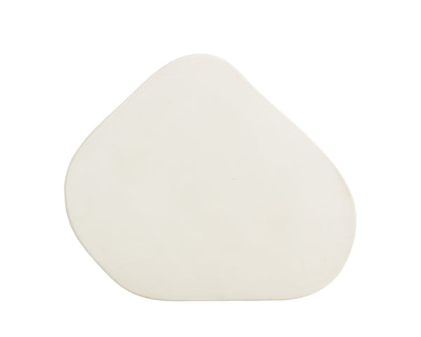 Sunpan Dali End Table - Elegant Grey Marble Finish with Unique Curvy Design for Stylish Indoor Spaces Large - 20W x 17D x 21.5H