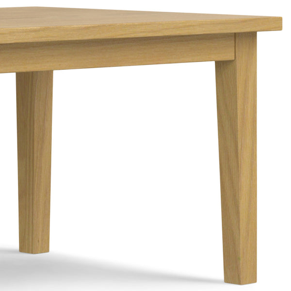 English Elm Eastwood Oak Dining Table 66"x40" Solid Oak Veneer, Thick Legs, Hand-Finished Lacquer, Seats 6 B136P203500