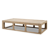 Lilys Capri Coffee Table With Arrow-Shaped Legs Weathered Natural 72X36X16 9177-NA