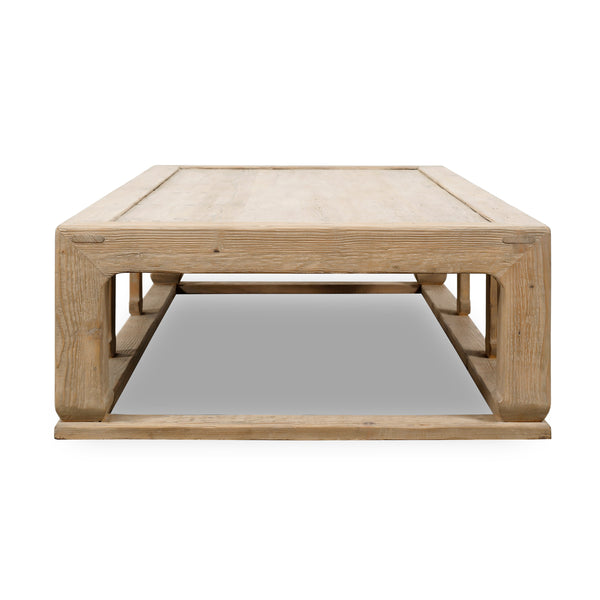 Lilys Capri Coffee Table With Arrow-Shaped Legs Weathered Natural 72X36X16 9177-NA