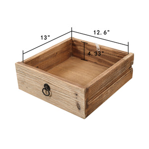 Lilys 70" Capri 4 Drawers Sideboard Weathered Natural Pinewood Solid Top 9179