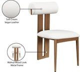 Dario Cream Vegan Leather Dining Chair 917Cream-C Meridian Furniture