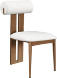 Dario Cream Vegan Leather Dining Chair 917Cream-C Meridian Furniture