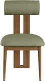 Dario Green Vegan Leather Dining Chair 917Olive-C Meridian Furniture