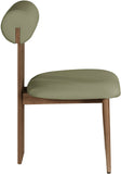 Dario Green Vegan Leather Dining Chair 917Olive-C Meridian Furniture