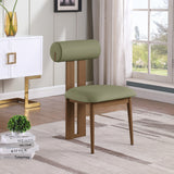 Dario Green Vegan Leather Dining Chair 917Olive-C Meridian Furniture