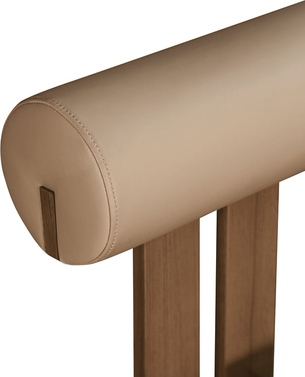 Dario Tan Vegan Leather Dining Chair 917Tan-C Meridian Furniture