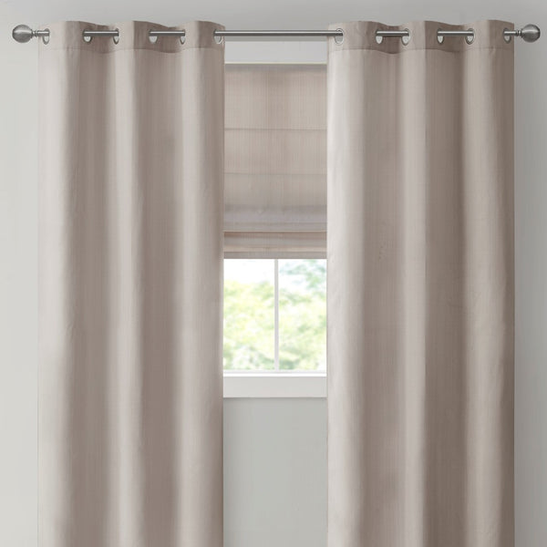 English Elm Basketweave Room Darkening Roman Shade with Thermal Foam Backing, Cordless, OEKO-TEX Certified taupe 6.08 L x 10.5 W x 7.5 H B03598290
