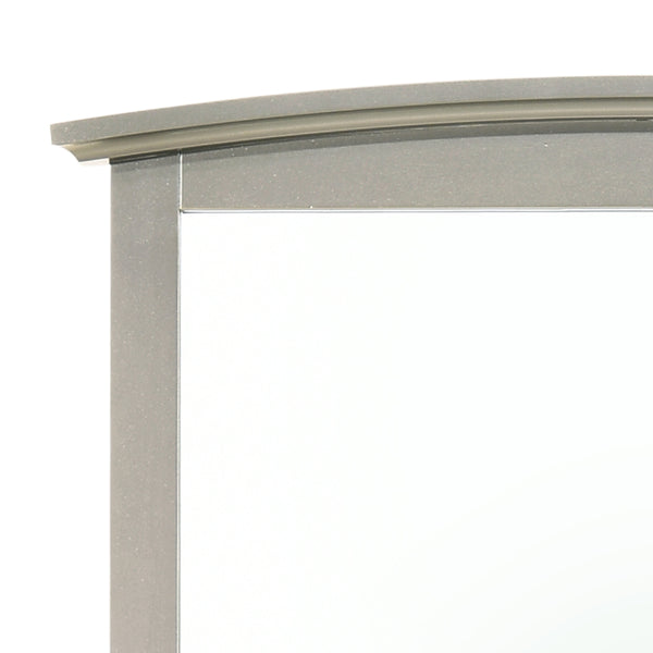 English Elm Elegant Silver Champagne Wall Mirror with 35"x37" Stylish Finish, Lightweight Durable Particle Board Appeal B078108304