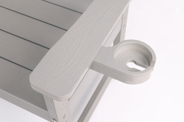 English Elm Weather Resistant Hips Outdoor Bench Slatted Backrest Ergonomic Patio Porch Park Seating W2085P361570