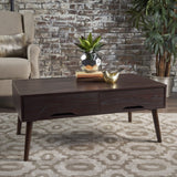 Christopher Knight Home® Walnut Coffee Table - Mid Century Modern Style with Spacious Storage