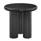 Gunda 24" Round Side Table in Black 91817BLK-KIT EuroStyle