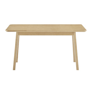 Stark 55" Scandinavian-Inspired Oak Desk with Drawers, Solid Ash Legs for Home & Office Use
