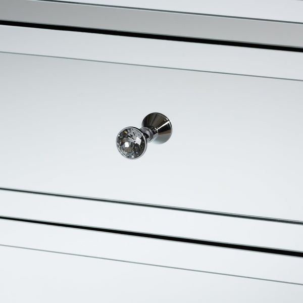 Baxton Studio Baxton Studio Lina Mirrored 3-Drawer End Table - Glamorous Hollywood Regency Design for Modern Spaces RXF-1787