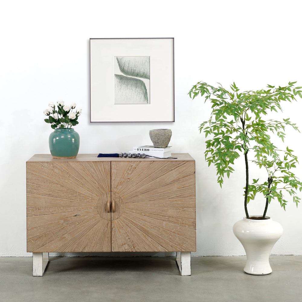 Lilys Tempo Entryway Cabinet Weathered Natural With Metal Legs 46X20X32H 9184-NA