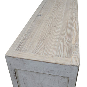 Lilys Two Tones Capri Chest Of Drawers Distressed White  68X18X35H 9185W-M