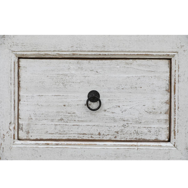Lilys Two Tones Capri Chest Of Drawers Distressed White  68X18X35H 9185W-M