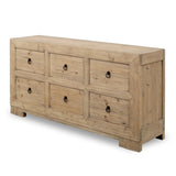 Lilys Capri Chest Of Drawers Weathered Natural Pine 68X18X35H 9185-M