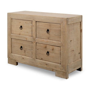 Lilys Capri Chest Of Drawers Weathered Natural Pine 46.85X18X35H 9185-S