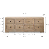 Lilys Capri Chest Of Drawers Weathered Natural Pine 88X18X35H 9185-L