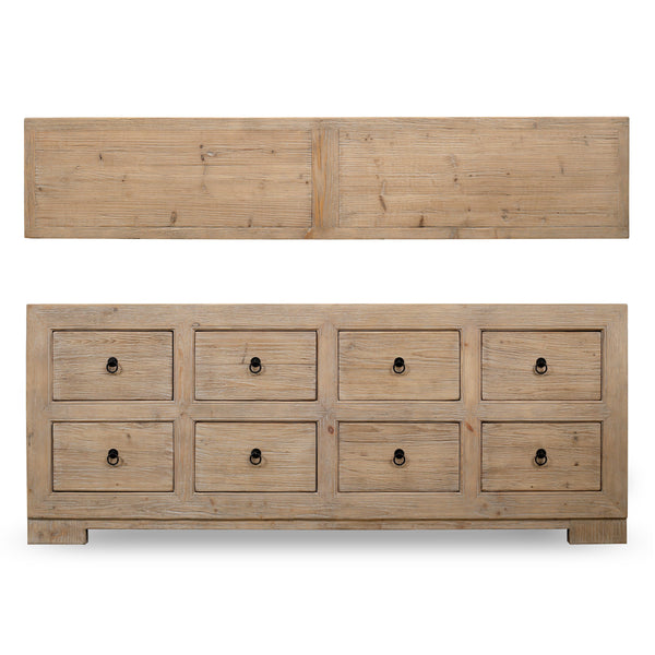Lilys Capri Chest Of Drawers Weathered Natural Pine 88X18X35H 9185-L