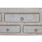 Lilys Amalfi Tow Tones 7  Drawers Sideboard Distressed White 98X16.7X35H 9186-W