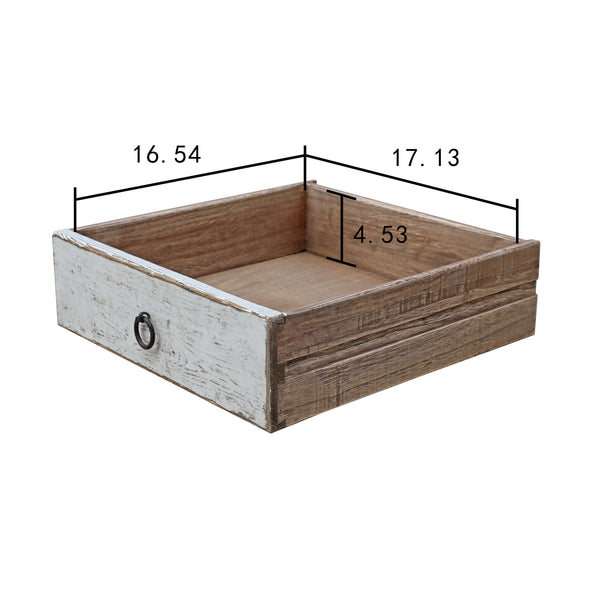 Lilys Amalfi Tow Tones 7  Drawers Sideboard Distressed White 98X16.7X35H 9186-W