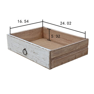 Lilys Amalfi Tow Tones 7  Drawers Sideboard Distressed White 98X16.7X35H 9186-W