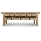 Lilys Capri 7  Drawers Sideboard Weathered Natural Pine 98X16.7X35H 9186-NA