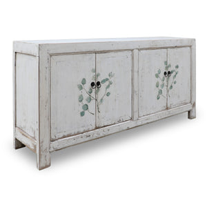 Lilys Tropea 4 Doors Sideboard Distressed White  70.9X17.7X35.4H 9187W-M