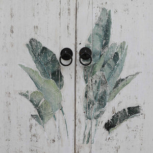 Lilys Tropea 6 Doors Sideboard Distressed White 86.6X17.7X35.4H 9187W-L