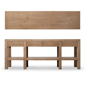 Lilys Capri Console Table With 4 Hiding Drawers 81.5X20X32.5H 9188-NA