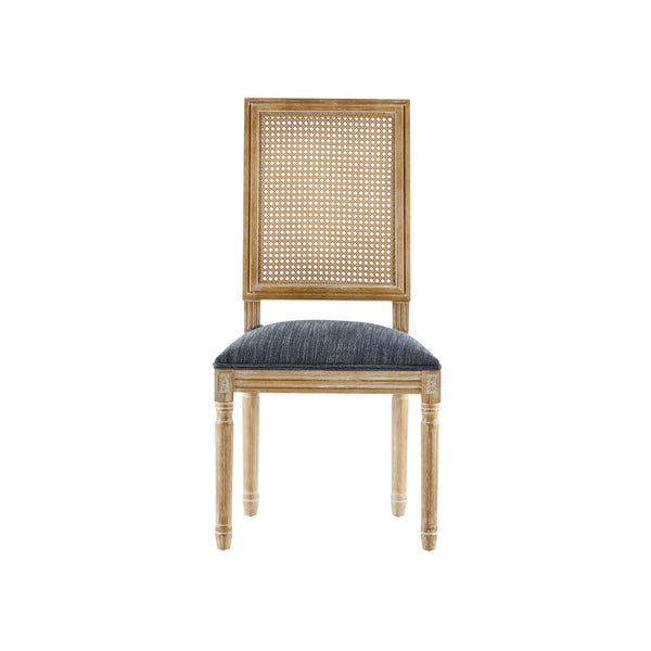 English Elm Christopher Knight Home® - [Set Of 6] Vintage-Inspired French Country Dining Chairs - Elegant Cane Backrest & Upholstered Comfort N767P263678H_6