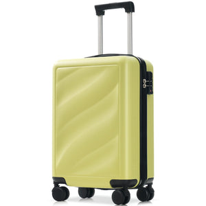 English Elm Luggage Set Three Piece Hard Shell Abs Suitcases with Spinner Wheels Tsa Lock Travel Tea Green N730P304620G