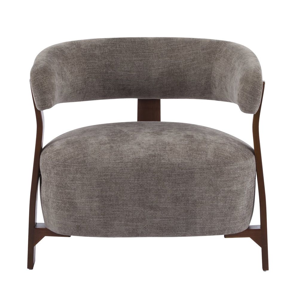 English Elm Christopher Knight Home® - accent Arm Chair with Bent Wood Legs and Plush Upholstery, Modern Minimalist Comfort & Stability Brown,Walnut 29 L x 27.75 W x 21 H N776P368458B