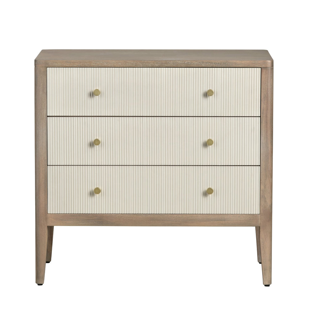 Crestview Collection Transitional Elegant Chest - Bayur Wood & Okume Veneer With Gold Knobs For Chic Living Room Style Brown Solid Wood Cvfdr1046