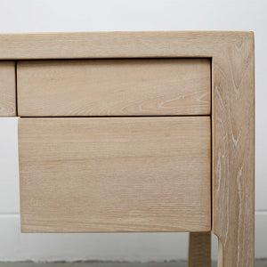 Lilys Lily Casa 5 Drawers Desk White Wash Ash 61.8X25.9X30.98H 9190-W