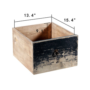 Lilys Two Drawers Buffet Weathered Distressed Black 87X18X35H 9191-B