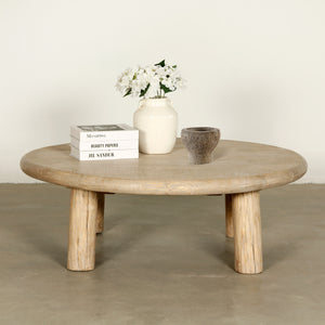 Lilys Elba Round Coffee Table Weathered Natural 50X50X17H 9193