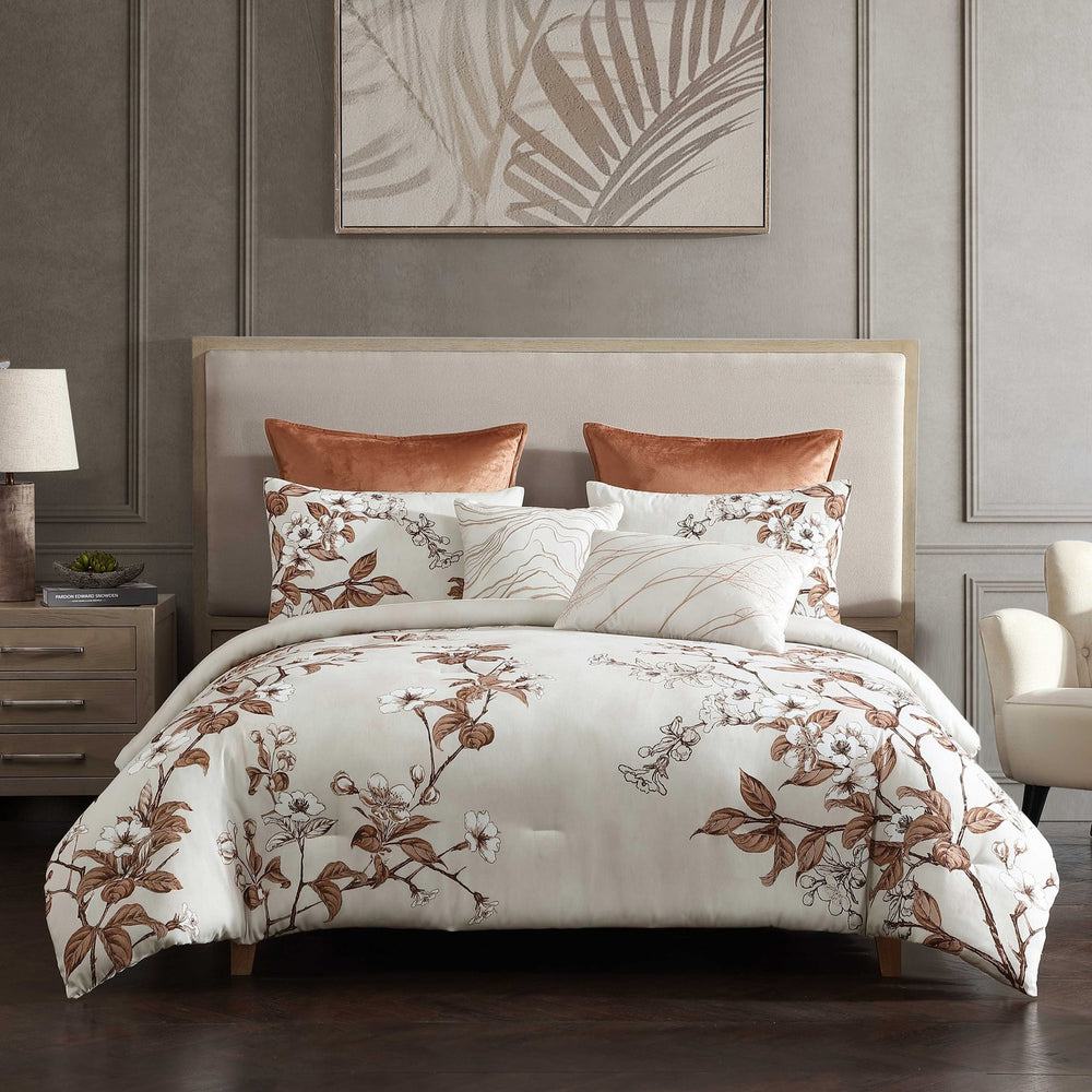 English Elm Oaklyn 5 Pc King Comforter Set In Rich Spice - Luxurious, Textured Bedding For A Cozy, Stylish Retreat B340P341943