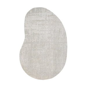 Louis de Poortere Structures Baobab Sculptural Area Rug Earthy Textured Motifs for Living Room Decor Dry Beige 5'7 x 7'9 120324