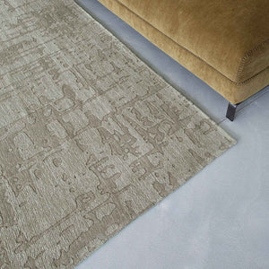 Louis de Poortere Structures Baobab Sculptural Area Rug Earthy Textured Motifs for Living Room Decor Dry Beige 5'7 x 7'9 120324