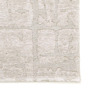 Louis de Poortere Structures Baobab Sculptural Area Rug Earthy Textured Motifs for Living Room Decor Dry Beige 5'7 x 7'9 120324