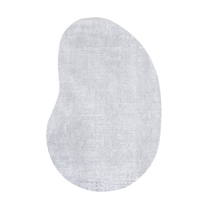 Louis de Poortere Structures Baobab Sculptural Area Rug Earthy Textured Motifs for Living Room Decor Tsingy Oyster 5'7 x 7'9 120326