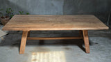 Lilys Teak Wood Coffee Table Weathered Natural 59X31.55X18H 9199-NA