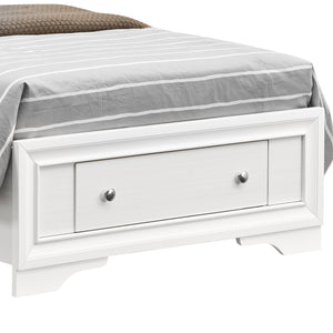 English Elm Madrid Twin Bed With Storage Drawers - Modern White Laminate Design For Small Spaces & Comfort B078S00614