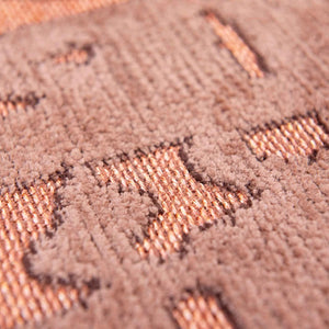 Louis de Poortere Structures Baobab Sculptural Area Rug Earthy Textured Motifs for Living Room Decor Za Copper 5'7 x 7'9 120328